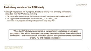 Preliminary results of the PPMI study